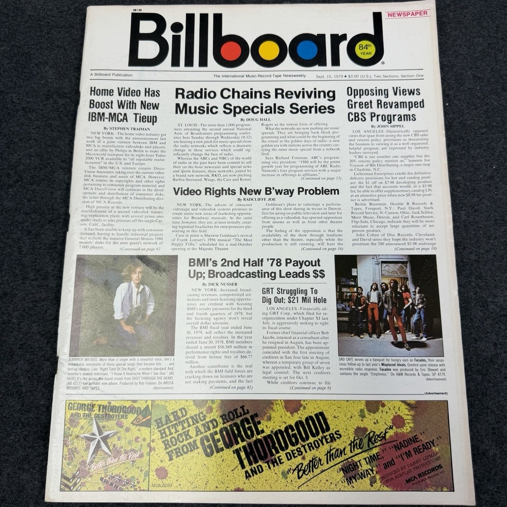 BILLBOARD Magazine Vintage September 15 1979